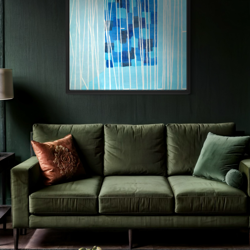 2019 Acrylique sur toile tendue 1 x 1m Exposition Spring Colors Paris Exposition Marché Paul-Bert - les Puces vendu sans cadre